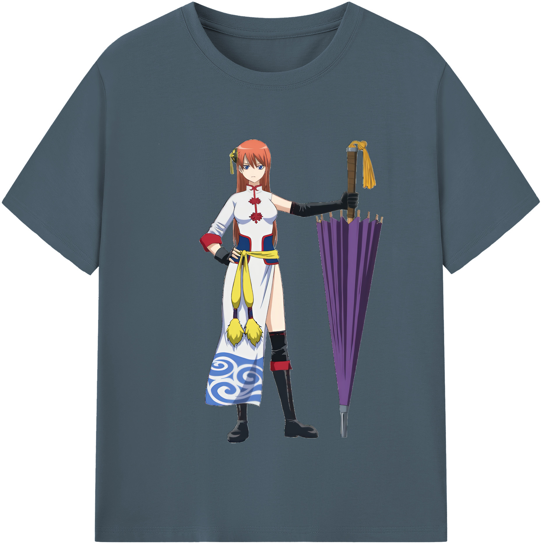 （画像用） ぎんたま 坂田銀時（さかたぎんとき） 神楽 志村新八（しむら しんぱち） GINTAMA Sakata Gintoki Kagura Shimura Shinpachi 綿100％半袖Tシャツ（フロントプリント）